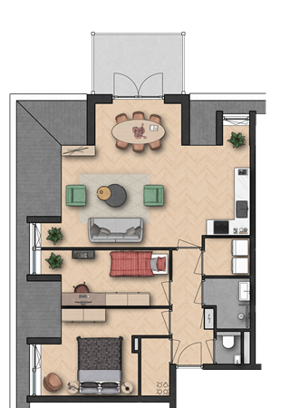 Floorplan - Brugweg Construction number 15, 2741 KZ Waddinxveen